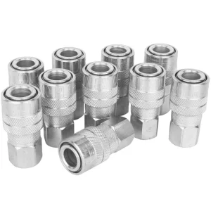 Industrial Coupler 1/4″ NPT Female Brass Air Coupler, M-STYLE® Quick Connect Air Coupler, Box of 10
