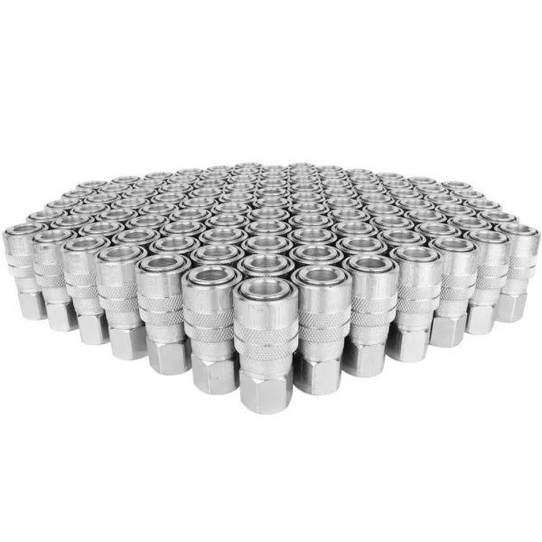 1/4″ FNPT Quick-Connect Steel Coupler, Industrial Interchange (M-STYLE®)(Box of 100)