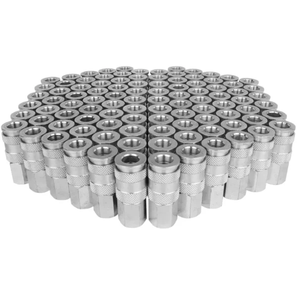 1/4″ FNPT High Flow (V-Style) Quick-Connect Steel Coupler (Box of 100)