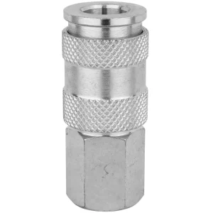 1/4″ FNPT High Flow (V-Style) Quick-Connect Steel Coupler