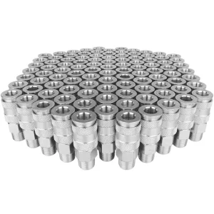 3/8″ MNPT High Flow (V-Style) Quick-Connect Steel Coupler (Box of 100)