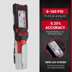 NEW & IMPROVED – Precision Digital Tire Inflator & Pressure Gauge (0-160 PSI), Extreme ± 0.25% Accuracy s-580e - view 3