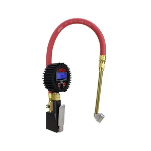 S-530 Compact Digital Tire Inflator with Pressure Gauge (255 PSI) – Air Chuck & 15″ Rubber Air hose  - view 2