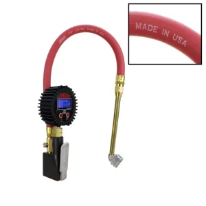 S-530 Compact Digital Tire Inflator with Pressure Gauge (255 PSI) – Air Chuck & 15″ Rubber Air hose  - view 4