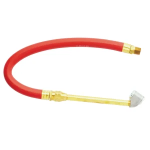12″ Bayonet Inflator Gauge Hose Whip Replacement Dual truck Tire Chuck Head