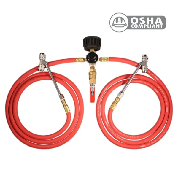 Dual Truck Tire Inflator Gauge & Regulator