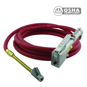 Heavy-Duty Dual Head Air Chuck Inflator Gauge with Swivel – 10-160 PSI