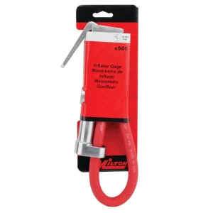 Service Station Tire Inflator and Air Pressure Gauge, Single Head Chuck, 1/4″ NPT, 15″ Rubber Hose, 10-160 PSI - view 3