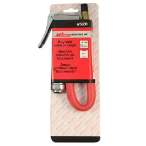 Bayonet Tire Inflator Gauge – Straight Air Chuck Head 10-120 PSI (Pack of 5) - view 2