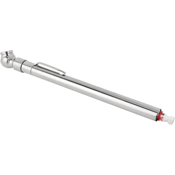 Air/Water-Filled Tire Pressure Gauge, 5-50 PSI Single Ball-Head Air Chuck