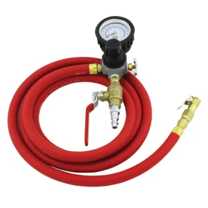 HD Truck Inflator Gauge, 7 ft. Rubber Air Hose, Easy On Grip, 10 – 160 PSI - view 3