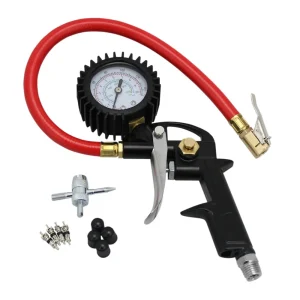 EXELAIR® EX0510PKIT Analog Pistol Grip Tire Inflator/Deflator Gauge Kit w/ 13″ Air Hose, Easy-Clip C - view 3