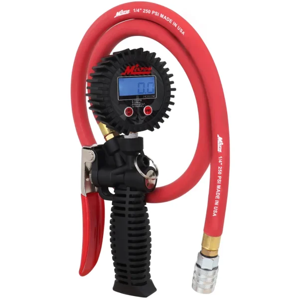 Pro Digital Tire Inflator/Pressure Pistol Grip Gauge, KWIK-CHANGE® Safety Chuck, 36″ Hose