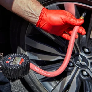 Pro Digital Tire Inflator/Pressure Pistol Grip Gauge, Straight Foot Chuck, 15″ Hose - view 3