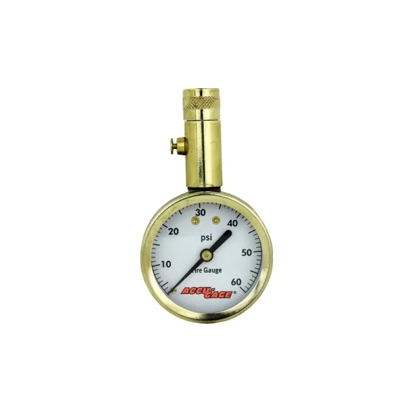 ACCU-GAGE® by Milton® Dial Tire Pressure Gauge with Straight Air Chuck – ANSI Certified for Motorcycle/Car/Truck Tire...