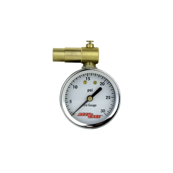 ACCU-GAGE® by Milton® Presta Valve Bike Tire Pressure Gauge with Bleeder Valve, for 0-30 PSI – ANSI Certified