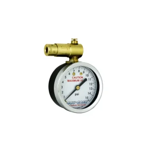 ACCU-GAGE® by Milton® Presta Valve Bike Tire Pressure Gauge with Bleeder Valve, for 0-15 PSI – ANSI Certified - view 3