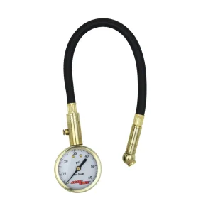 ACCU-GAGE® by Milton® Dial Tire Pressure Gauge with Swivel Angle Air Chuck and 11 in. Braided Hose – ANSI Certified f...
