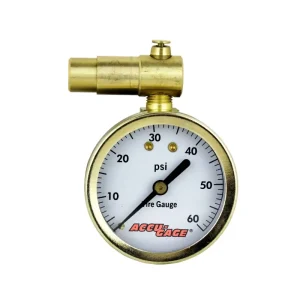 ACCU-GAGE® by Milton® Presta Valve Bike Tire Pressure Gauge with Bleeder Valve, for 0-60 PSI – ANSI Certified