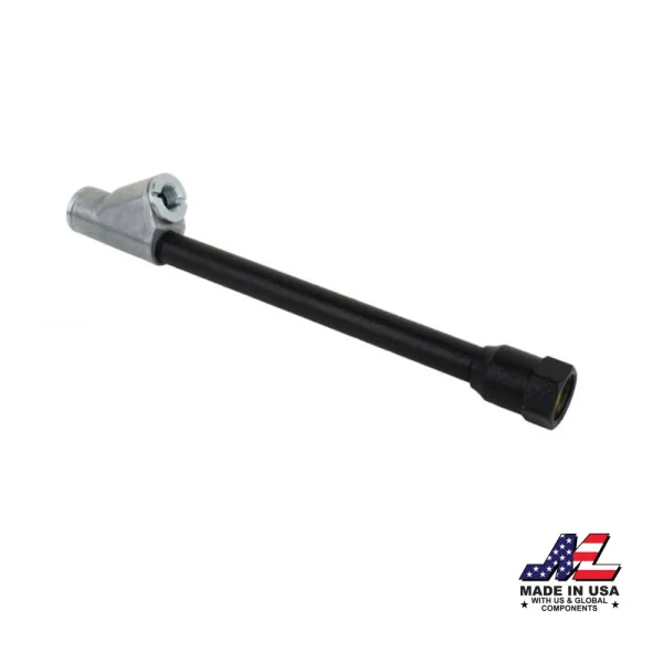 Dual Foot Straight Lock-On Chuck Matte Black Poly Finish, 1/4″ FNPT