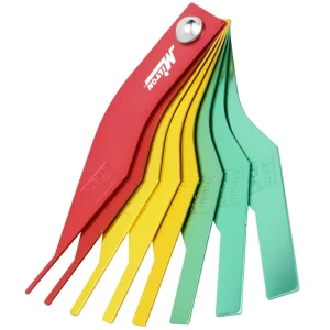 8-Piece Manual Brake Pad Gauge Metric/SAE Tool Set, Easy to Read Color Coded – 2mm to 12mm - view 2