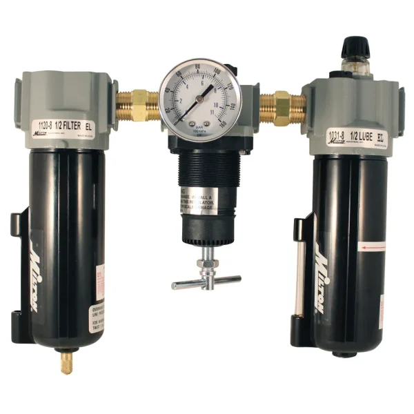 1/2″ NPT Deluxe Polycarbonate FRL Trio
