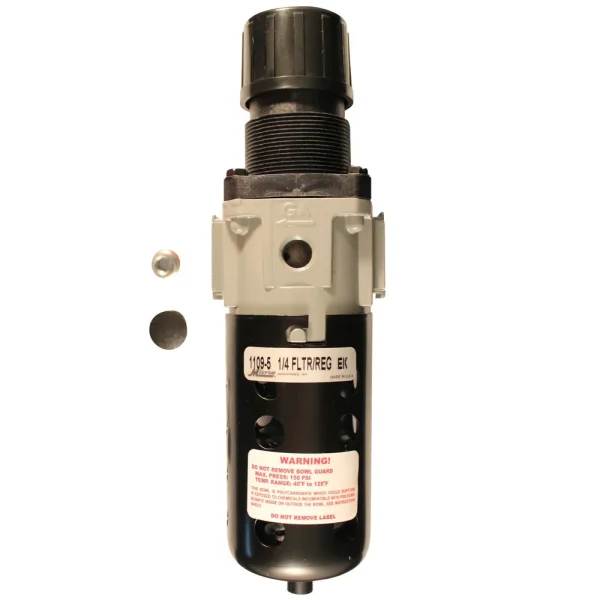 1/4″ NPT Polycarbonate Piggyback Filter Regulator