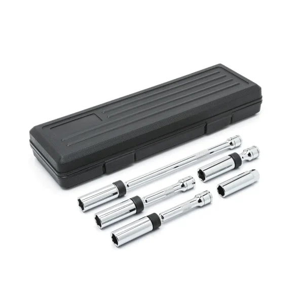 GEARWRENCH KDT80601 5 Pc. 3/8″ Drive Magnetic Swivel Plug Socket Set