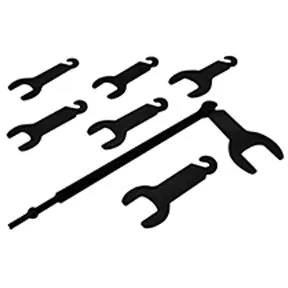 LISLE LIS43300 7 Pc. Pneumatic Fan Clutch Wrench Set to Remove & Install