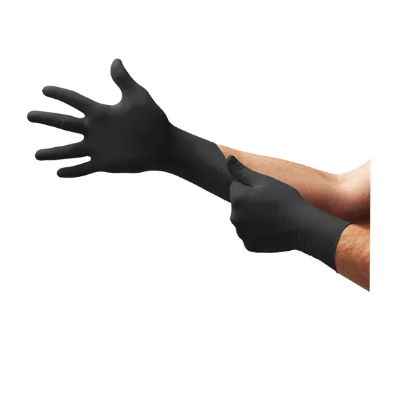 MICROFLEX MFXN642 ONYX Powder-Free Nitrile Examination Gloves, Black, Medium
