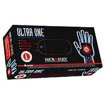 MICROFLEX MFXUL315XL Ultra One Powder-Free Extended Cuff Latex Examination Gloves, Natural, XL