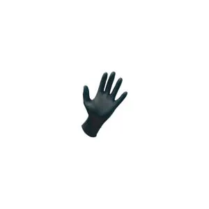 SAS SAFETY SAS66543 Professional Powder-Free Black Nitrile Disposable Gloves, Large