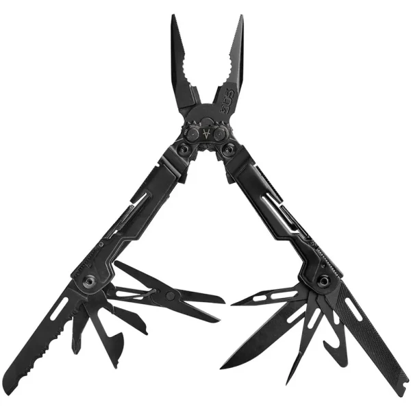 SOG PP1002-CP PowerPint Multi-Tool (Black) with 18 Tools