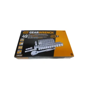 Gearwrench 80701 49 piece 1/2″ Drive 12 point Socket Set