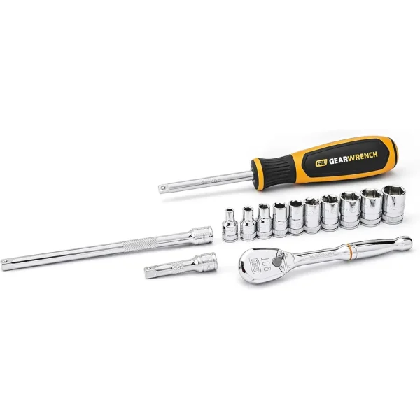 Gearwrench 80326 14 piece 1/4″ Drive Metric Socket Set