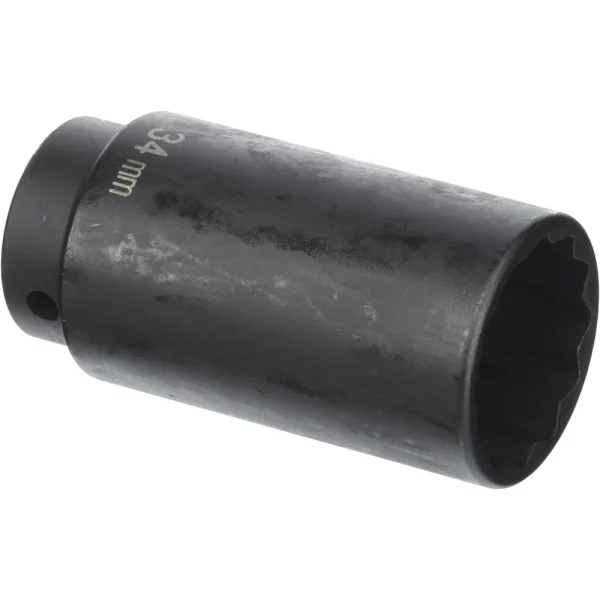 Grey Pneumatic 1/2″ Drive x 34mm Deep – 12 Point Socket (2134MD)