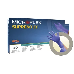 Microflex SEC-375M Supreno EC Powder Free Nitrile Gloves – Medium