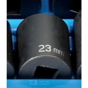 Grey Pneumatic 1/2″ Drive x 23mm Standard – 12 Point Socket (2123M) - view 2