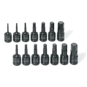 Grey Pneumatic 1/4″ Drive 14 Pc. Impact Hex Driver Set (9298HC) - view 2
