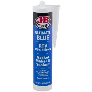 JB Weld Ultimate Blue RTV Silicone Gasket Maker – 9.5 oz (32926)