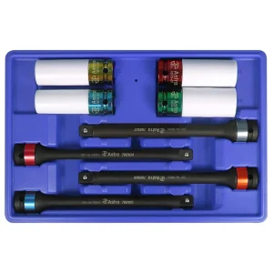 Astro Pneumatic Torque Limiting Extension and Protective Impact Socket Set 8 Pieces (AO78818) - view 2