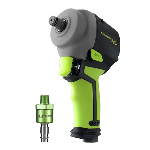 Flexzilla AT1475FZ Pro Mini Impact Wrench 1/2″ Drive, High Flow Ball Swivel Plug