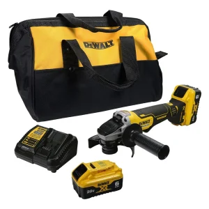 Dewalt DCG413R2 20V MAX XR 4.5″ Brushless Paddle Switch Small Angle Grinder Kit