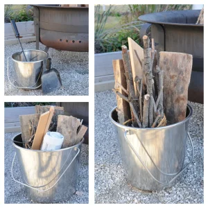 AmeriHome Assorted Stainless Steel Buckets, 3-Piece Set (SSB3PK) - view 4