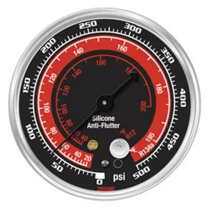 ATD Tools A/C High Side Gauge for R12 and R134a with Anti-Flutter (ATD-3666)