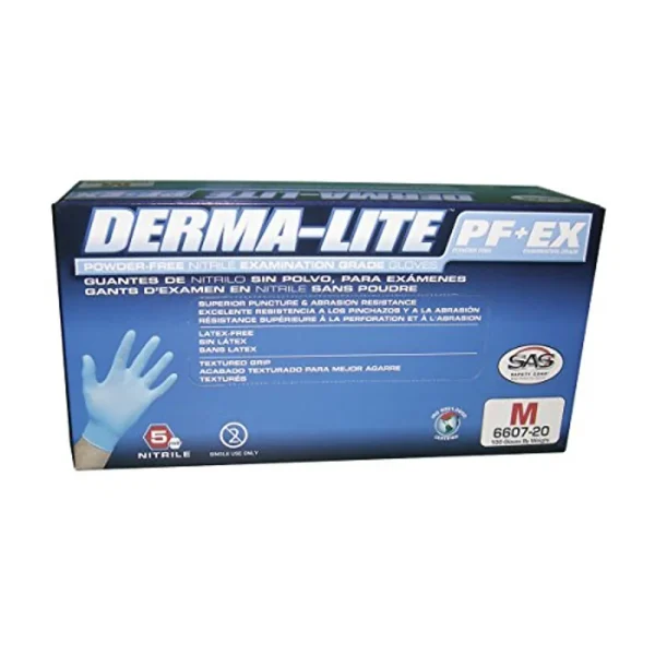 SAS Safety 6608-20 Derma-Lite Gloves Nitrile Gloves – Large