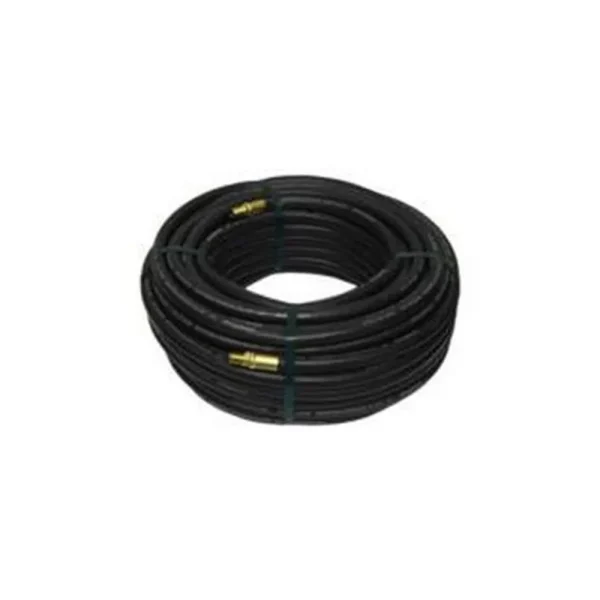 Goodyear 100′ x 3/8″ Rubber Air Hose Black 250 PSI With 1/4″ NPT Fittings (12760)