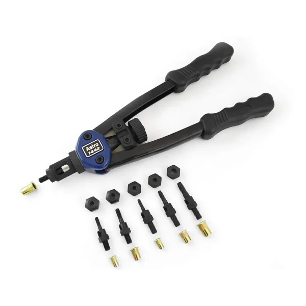 Astro Pneumatic 13″ Hand Rivet Nut Setter Kit with 60 Rivet Nuts (1442)