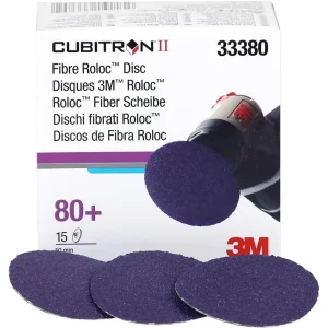 3M 2″ 80+Grit Cubitron II Roloc Fibre Disc 786C (33380)