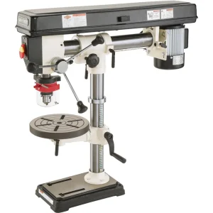 Shop Fox 1/2 HP 34″ Bench-Top Radial Drill Press with Sliding Headstock (W1669)